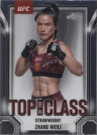 Zhang Weili 2025 Topps Chrome UFC Top of the Class #TTC-18 Red Refractor