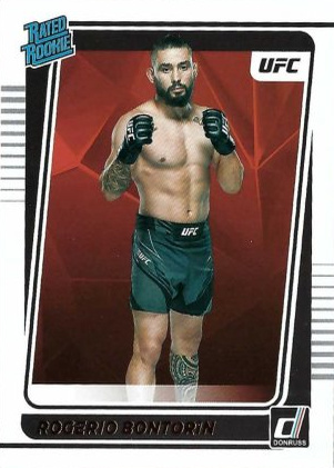 Rogerio Bontorin 2022 Panini Donruss UFC Base #204 Holo Black Laser