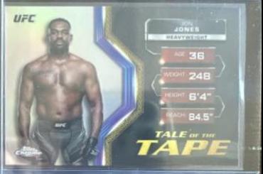 Jon Jones 2024 Topps Chrome UFC Tale of the Tape #TFT-23 Refractor
