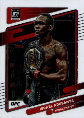 Israel Adesanya 2022 Panini Donruss Optic UFC Base #6 Green