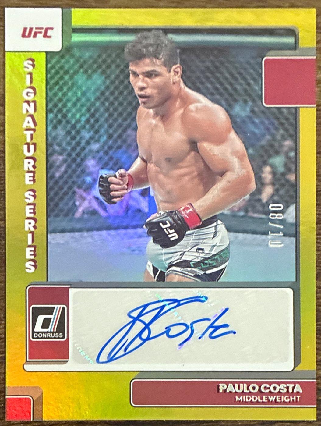 Paulo Costa 2023 Panini Donruss UFC Signature Series #46 Gold