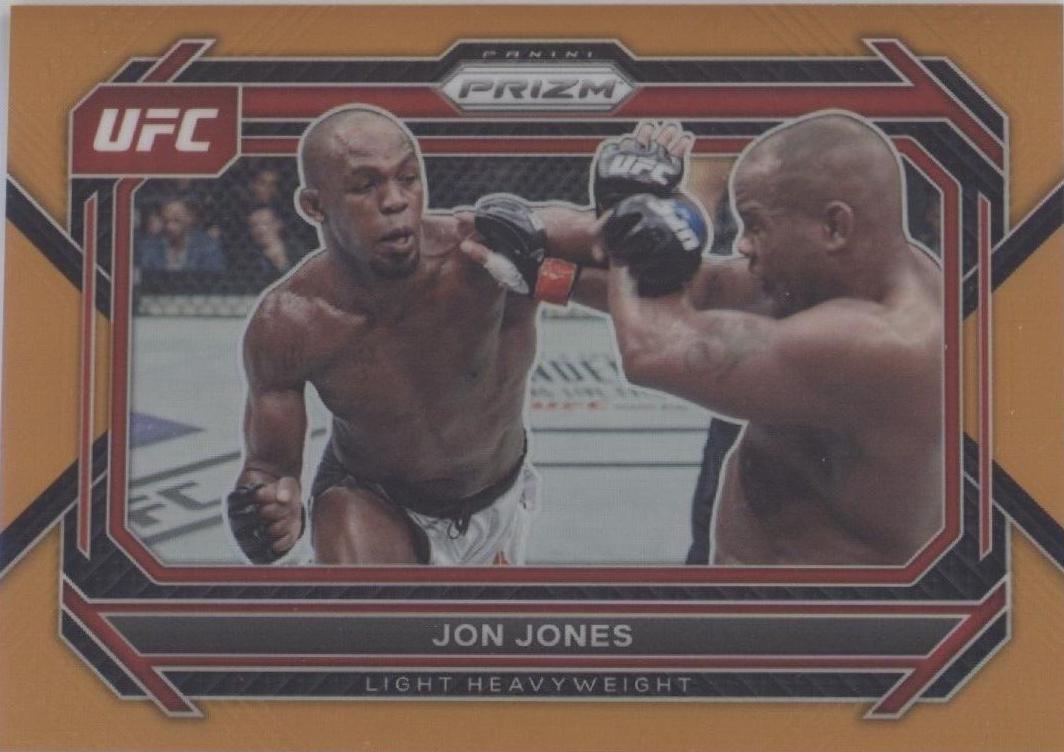 Jon Jones 2023 Panini Prizm UFC Base #74 Orange