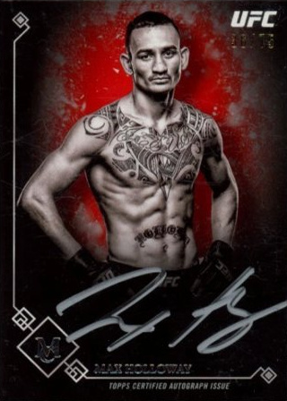 Max Holloway 2017 Topps Museum Collection UFC Museum Autographs #MA-MH Copper