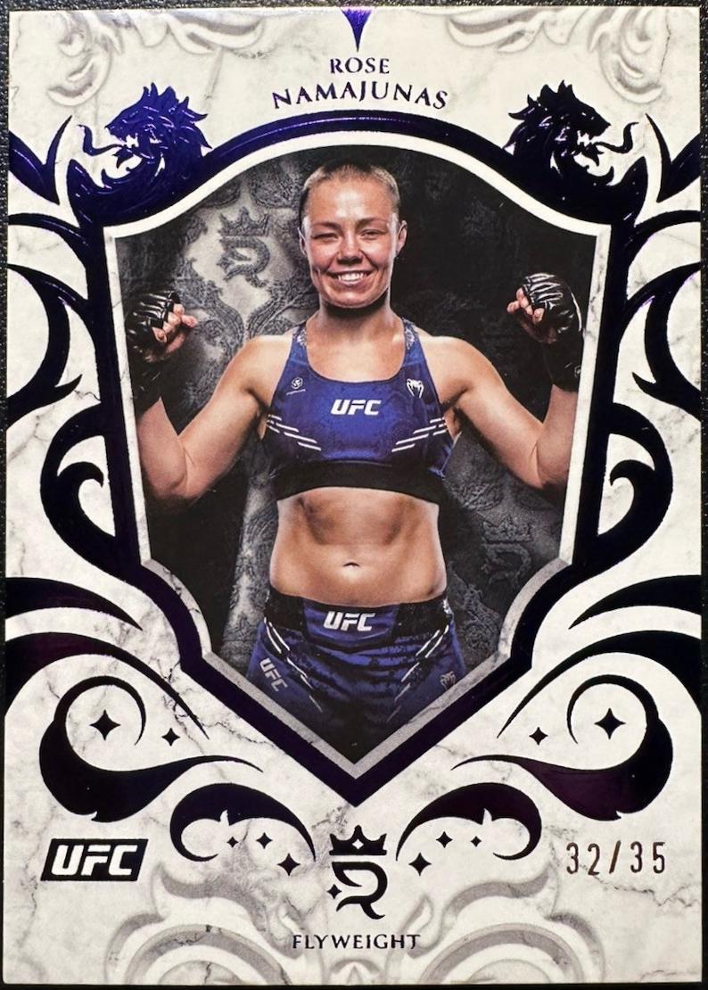Rose Namajunas 2025 Topps Royalty UFC Base #95 Purple