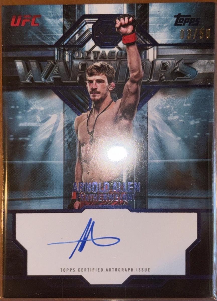 Arnold Allen 2026 Topps Knockout UFC Octagon Warriors #OWS-AA Blue