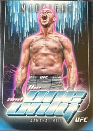 Jamahal Hill 2024 Topps Midnight UFC The One and Only #TO-2 Black Light