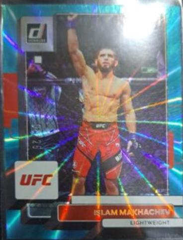 Islam Makhachev 2023 Panini Donruss UFC Base #92 Teal Laser