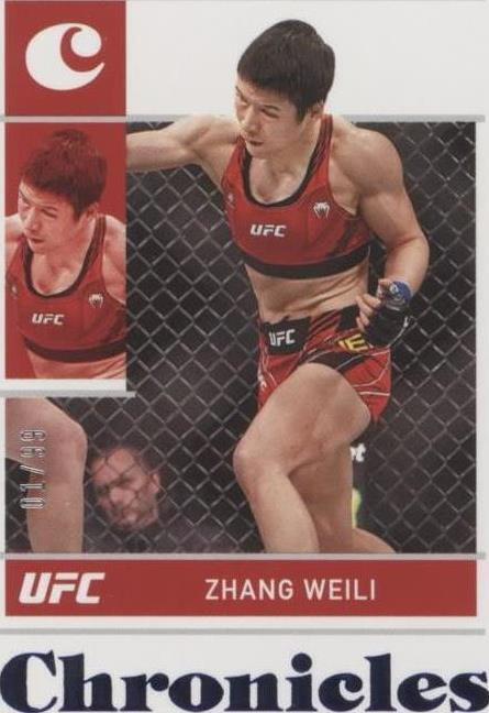 Zhang Weili 2022 Panini Chronicles UFC Base Chronicles #14 Blue