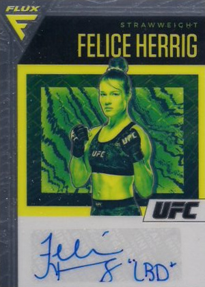 Felice Herrig 2021 Panini Chronicles UFC Flux Auto #27 Black