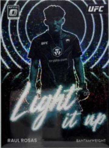 Raul Rosas 2023 Panini Donruss Optic UFC Light It Up #16 White Sparkle