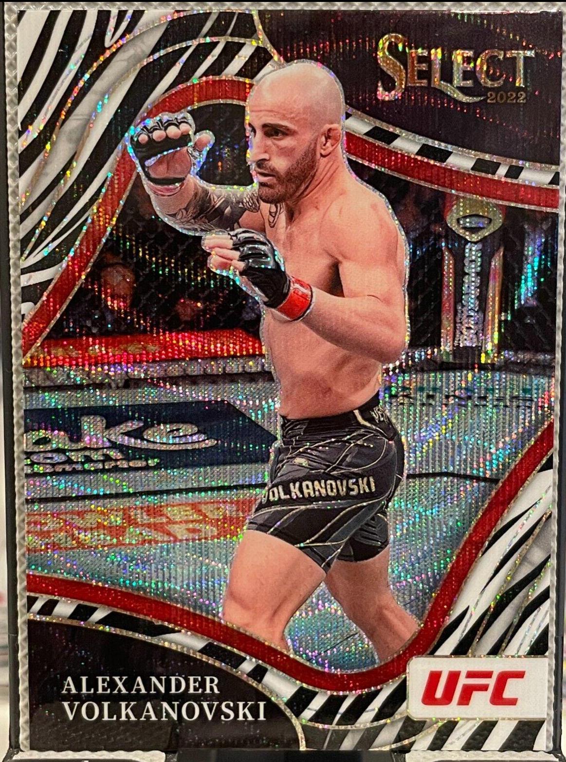 Alexander Volkanovski 2022 Panini Select UFC Octagonside #219 Zebra