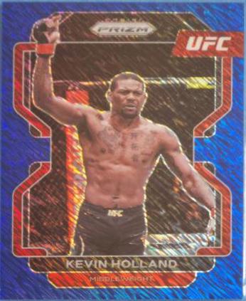 Kevin Holland 2022 Panini Prizm UFC Base #186 Blue Shimmer