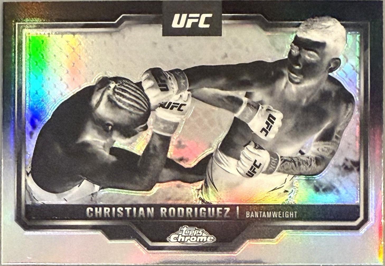 Christian Rodriguez 2025 Topps Chrome UFC Base #106 Negative Refractor