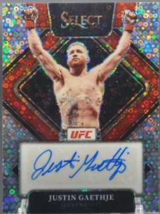 Justin Gaethje 2022 Panini Select UFC Signatures #31 Disco
