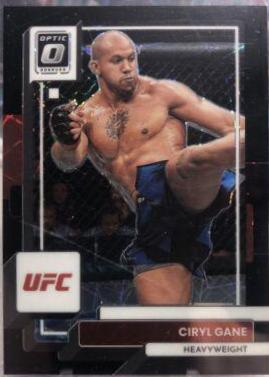 Ciryl Gane 2023 Panini Donruss Optic UFC Base #95 Black Velocity