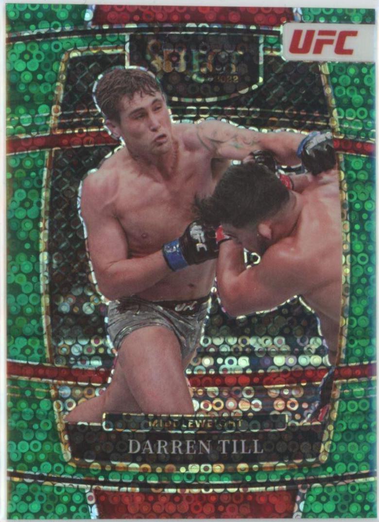 Darren Till 2022 Panini Select UFC Concourse #28 Green Disco