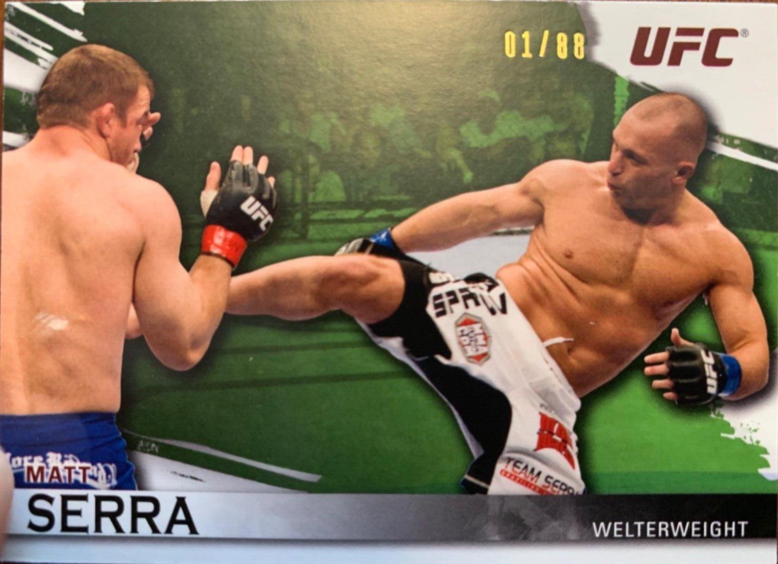 Matt Serra 2010 Topps UFC Knockout Base #64 Green