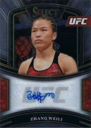 Zhang Weili 2021 Panini Select UFC Signatures #30 Black Prizms