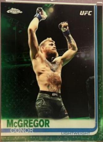 Conor McGregor 2019 Topps Chrome UFC Base #93 Green