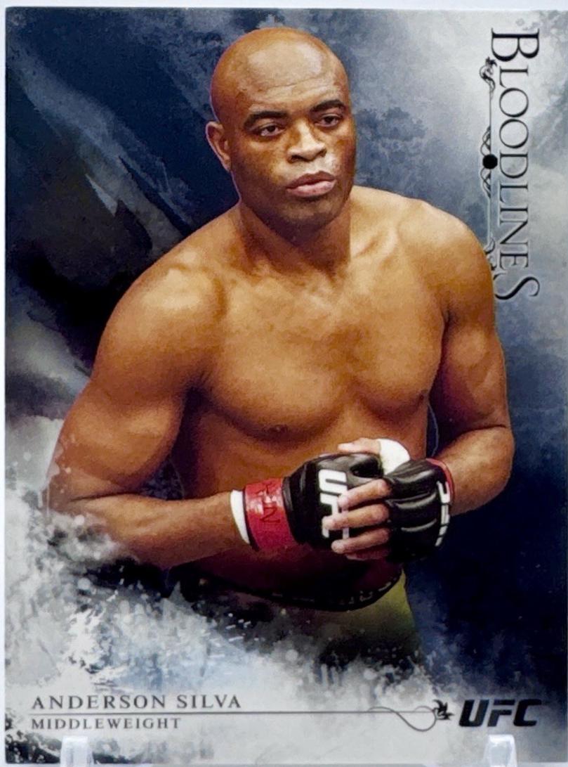 Anderson Silva 2014 Topps UFC Bloodlines Base #135 Black