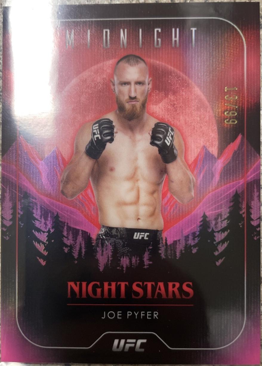Joe Pyfer 2024 Topps Midnight UFC Night Stars #NS-19 Twilight