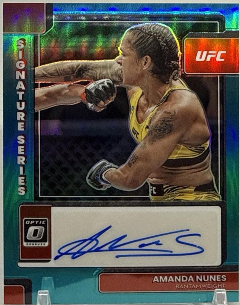 Amanda Nunes 2023 Panini Donruss Optic UFC Signature Series #29 Teal