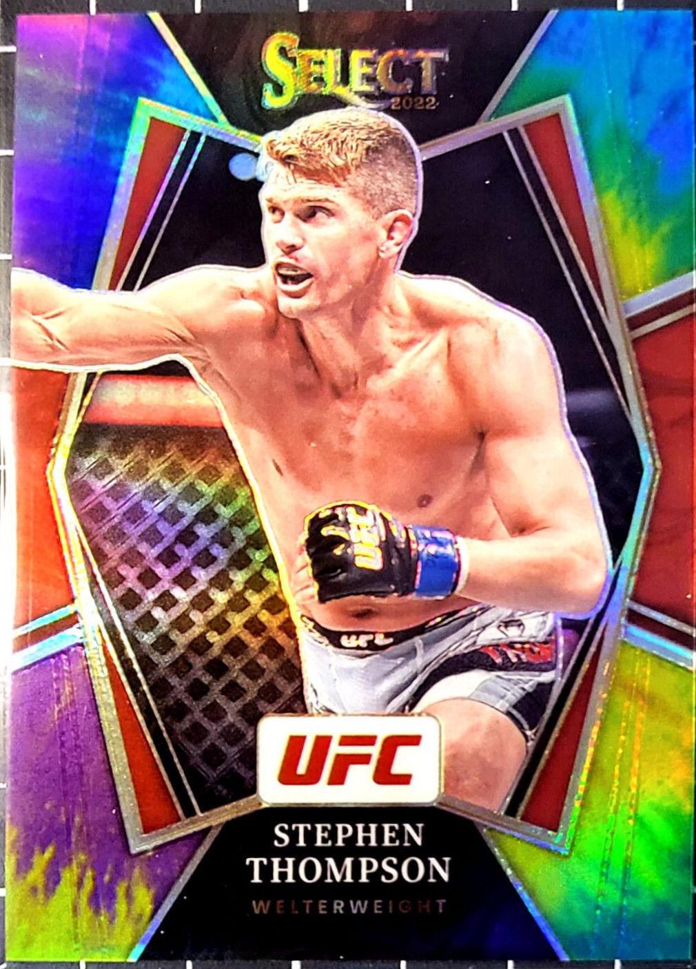Stephen Thompson 2022 Panini Select UFC Premier Level #182 Tie Dye