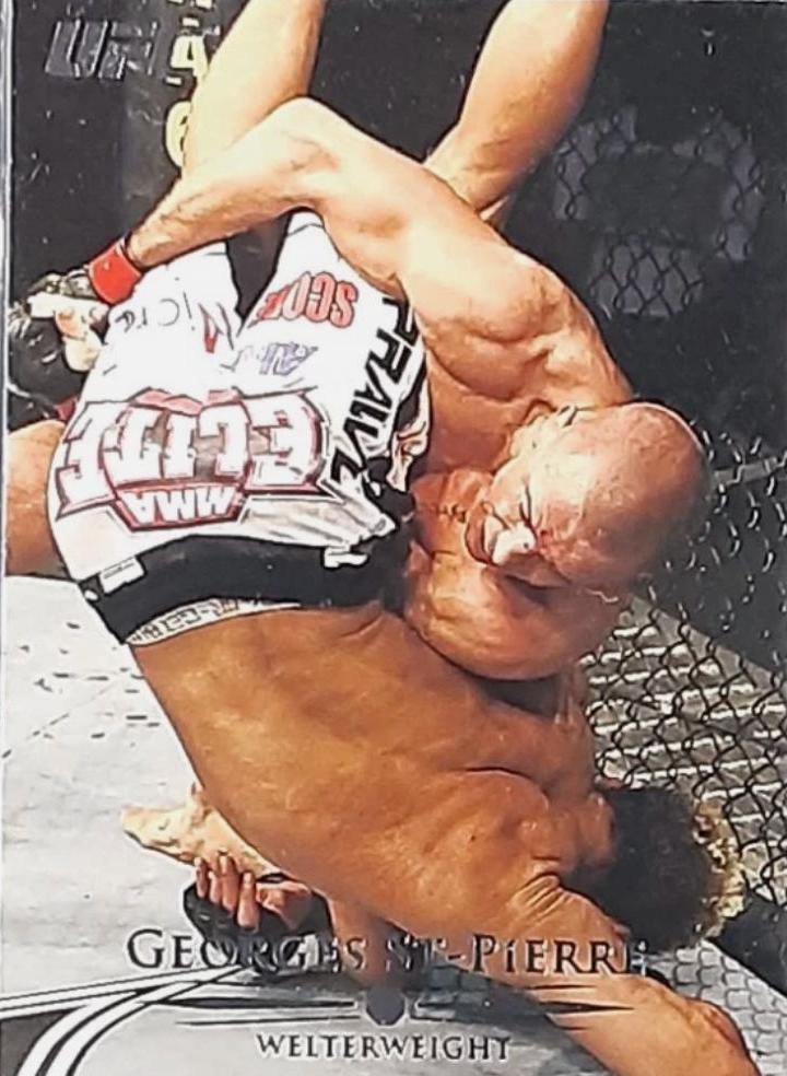 Georges St-Pierre 2011 Topps UFC Title Shot Base #100 Silver