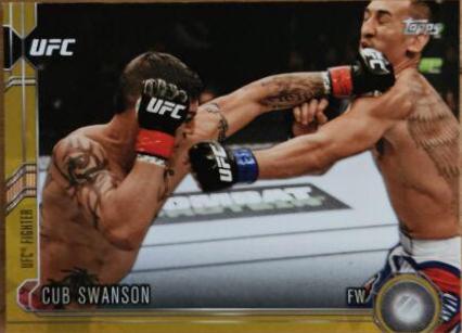 Cub Swanson 2015 Topps UFC Chronicles Base #141 Gold