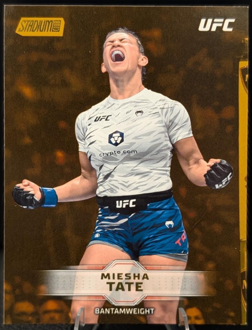 Miesha Tate 2026 Topps Stadium Club UFC Base #117 Gold