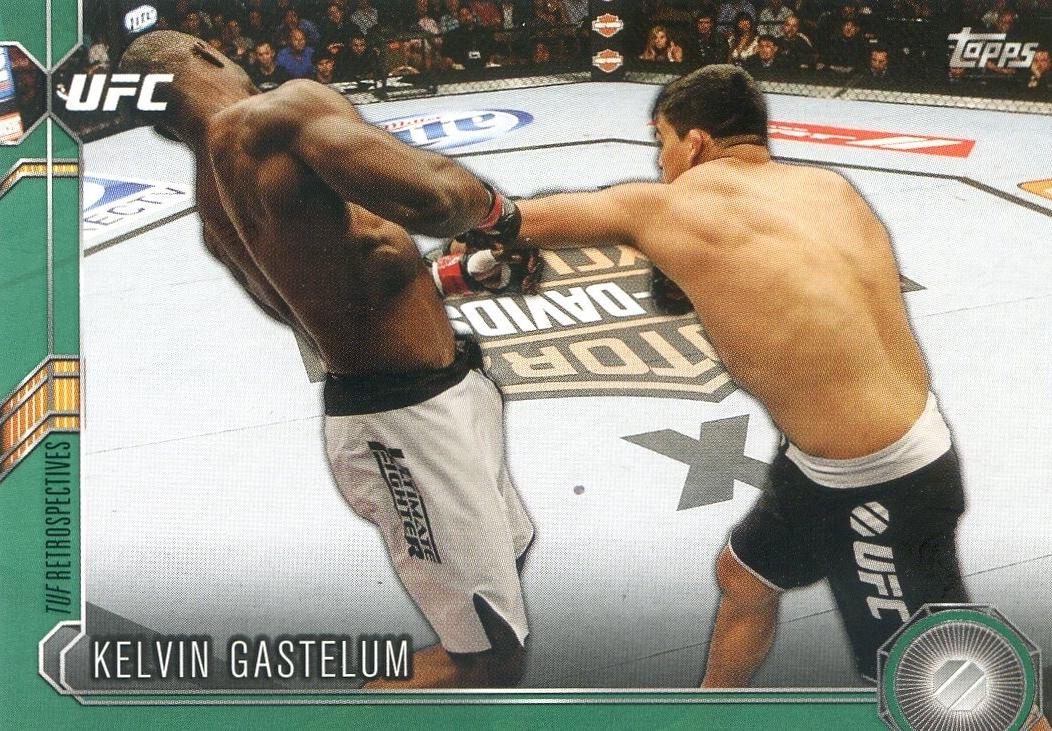 Kelvin Gastelum 2015 Topps UFC Chronicles Base #191 Green