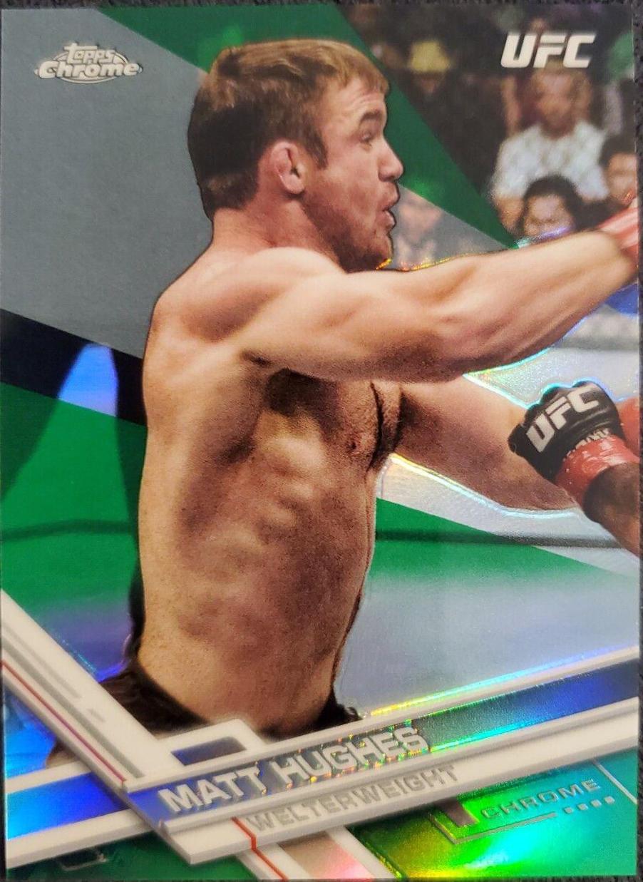 Matt Hughes 2017 Topps Chrome UFC Base #13 Green