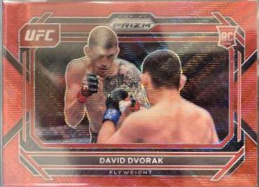 David Dvorak 2023 Panini Prizm UFC Base #70 Ruby Wave
