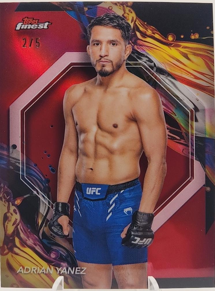 Adrian Yanez 2024 Topps Finest UFC Base Uncommon #143 Red Refractor