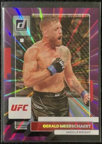 Gerald Meerschaert 2023 Panini Donruss UFC Base #163 Purple Laser