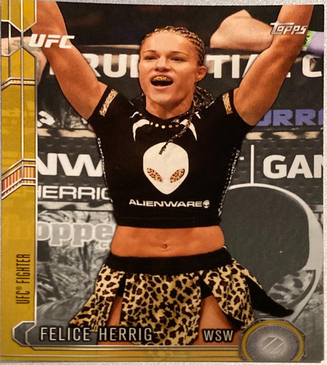 Felice Herrig 2015 Topps UFC Chronicles Base #262 Gold