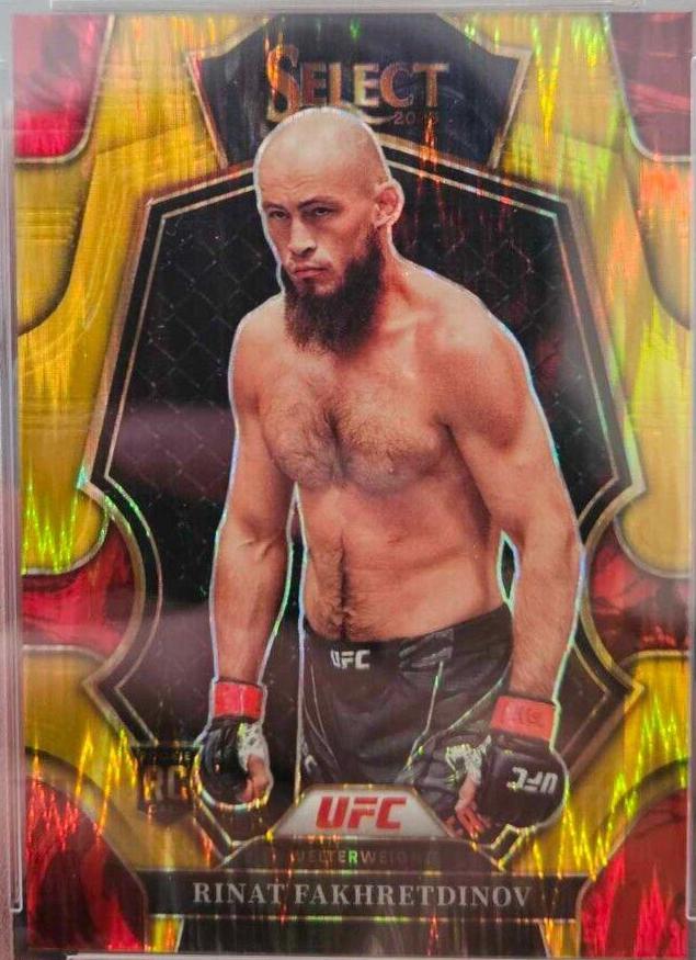 Rinat Fakhretdinov 2023 Panini Select UFC Premier Level #179 Gold Flash