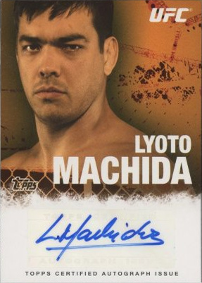 Lyoto Machida 2010 Topps UFC Fighter and Personalities Autographs #FA-LM Onyx