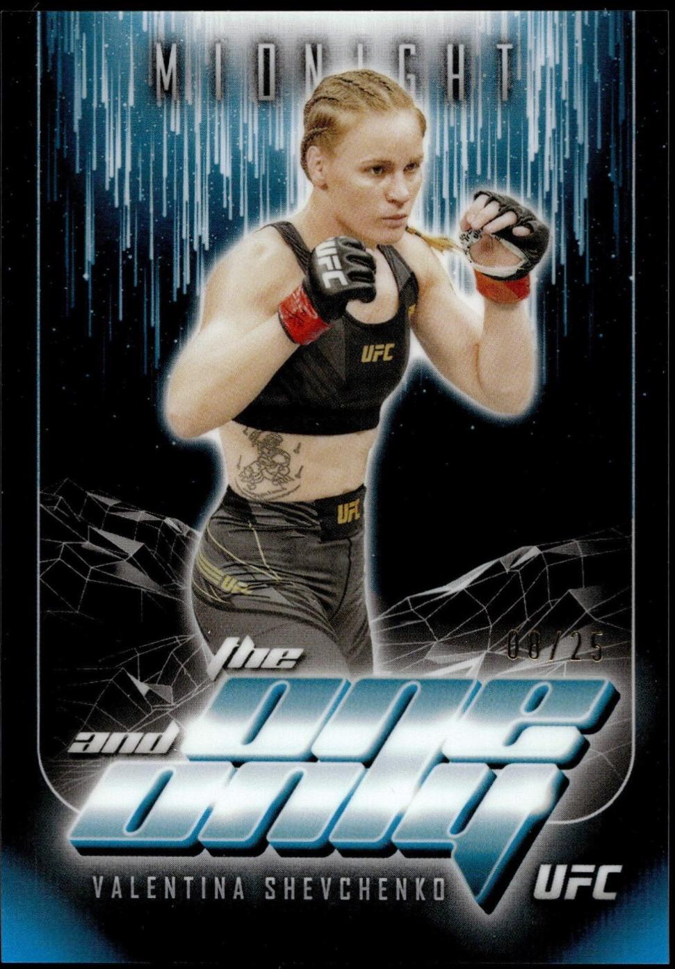 Valentina Shevchenko 2024 Topps Midnight UFC The One and Only #TO-16 Moonrise