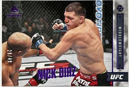 Nick Diaz 2022 Panini Chronicles UFC Base Spectra #378 Purple