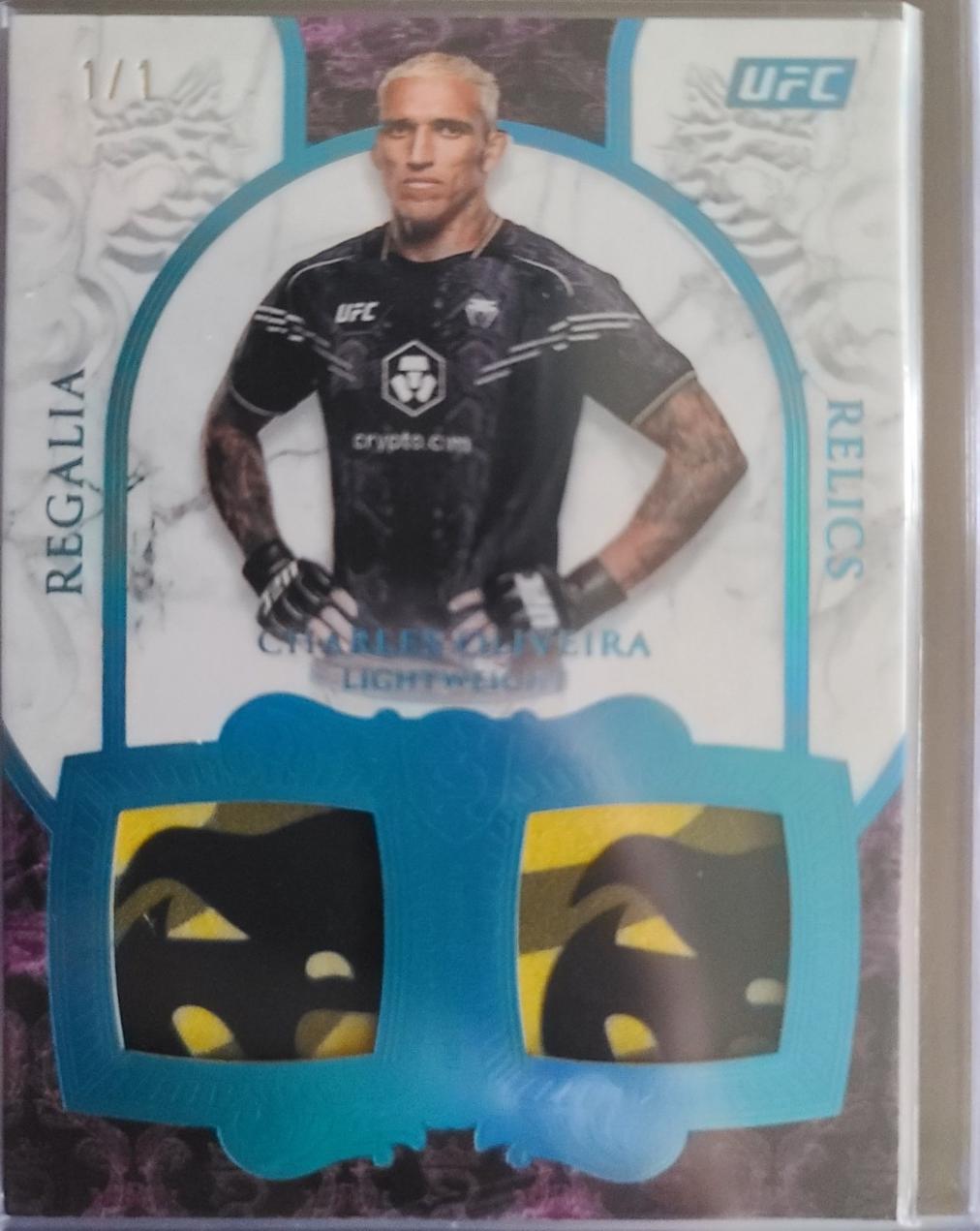 Charles Oliveira 2025 Topps Royalty UFC Regalia Relics #RR-CO Platinum