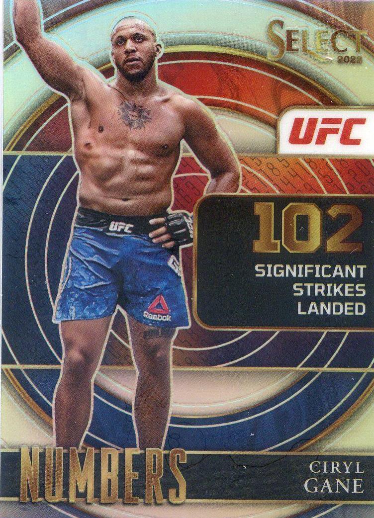Ciryl Gane 2022 Panini Select UFC Select Numbers #15 Silver