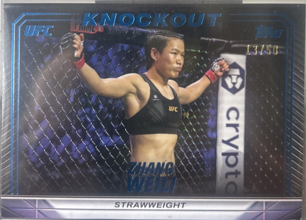 Zhang Weili 2024 Topps Knockout UFC Base #86 Blue
