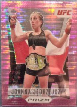 Joanna Jędrzejczyk 2022 Panini Prizm UFC Prizm Flashback #13 Pink Pulsar