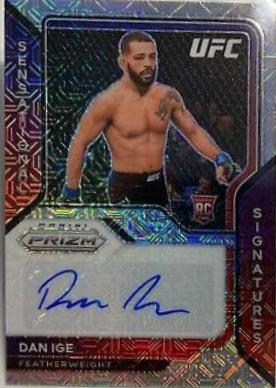 Dan Ige 2021 Panini Prizm UFC Sensational Signatures #SS-DIG Mojo