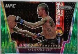Sean O'Malley 2021 Panini Prizm UFC Knockout Artists #21 Green Pulsar