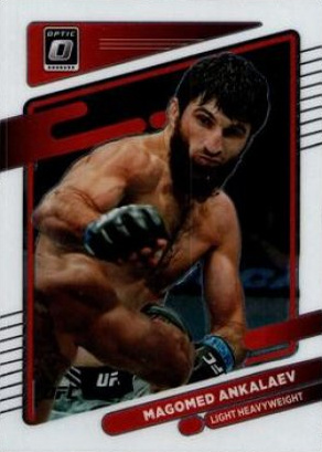 Magomed Ankalaev 2022 Panini Donruss Optic UFC Base #10 Gold Vinyl