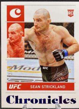 Sean Strickland 2022 Panini Chronicles UFC Base Chronicles #76 Blue