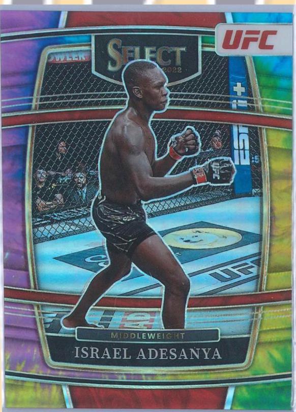 Israel Adesanya 2022 Panini Select UFC Concourse #25 Tie Dye