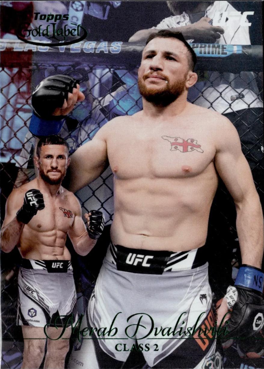 Merab Dvalishvili 2024 Topps Gold Label UFC Base Class I #1 Green